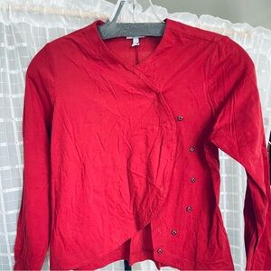 Morgane Le Fay Red Button cardigan.